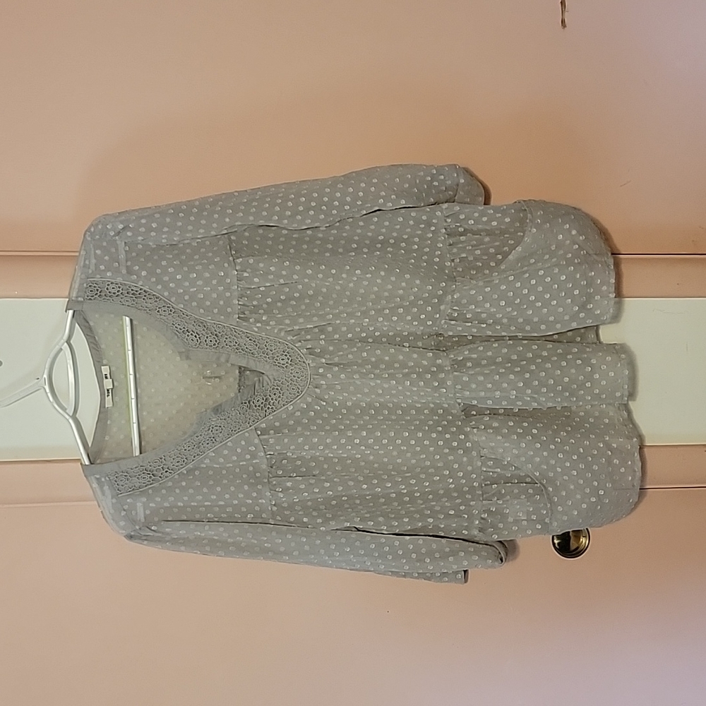 Daniel Rainn XL Sheer grey top